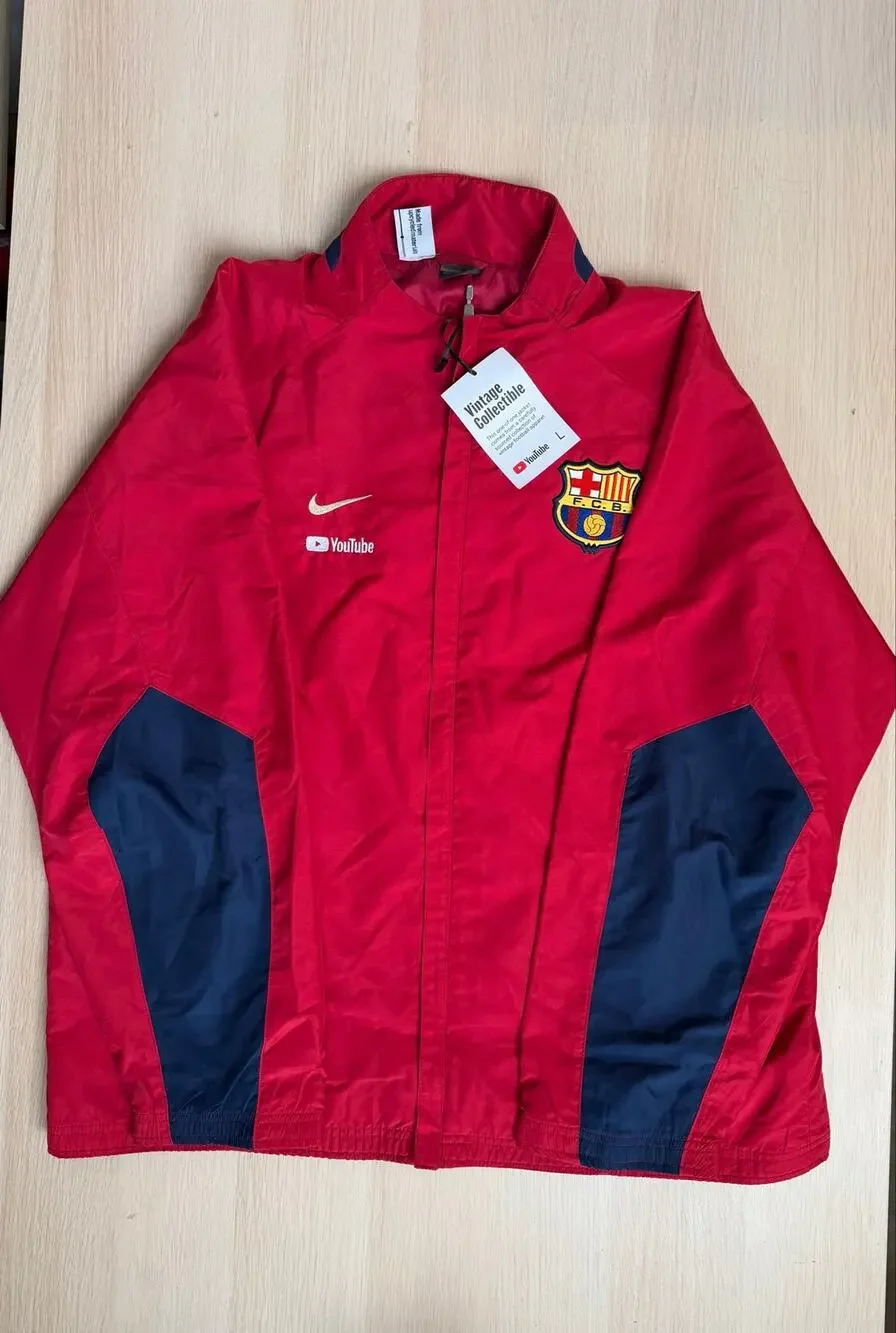 1 of 1 Vintage Nike FC Barcelona x Youtube Jacket - Size L